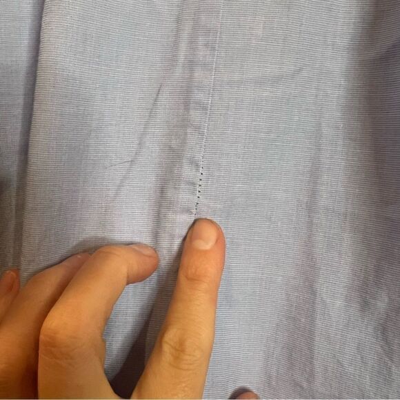 J. Jill light blue button down shirt. Size medium - Picture 8 of 9